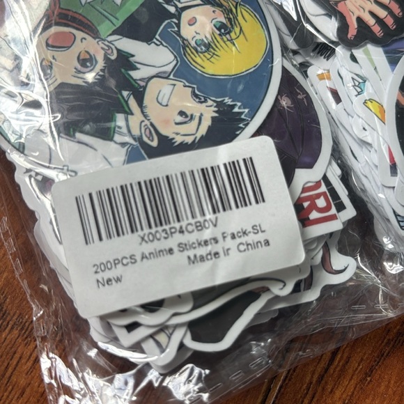 NWT (200) Anime Stickers Water Bottle Skateboard Laptop - Picture 4 of 4